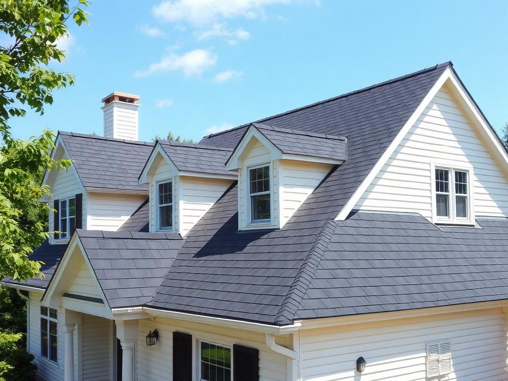 Completed residential roof replacement